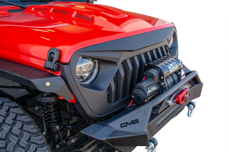 Jeep Wrangler JL Grill - DV8 Offroad - Angry - Black - `18-`27